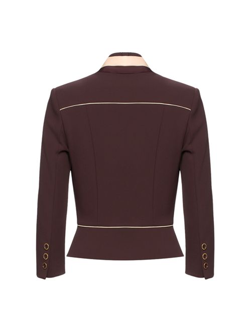 Giacca in crepe con foulard bicolore Elisabetta Franchi | GIT5151E2DO1